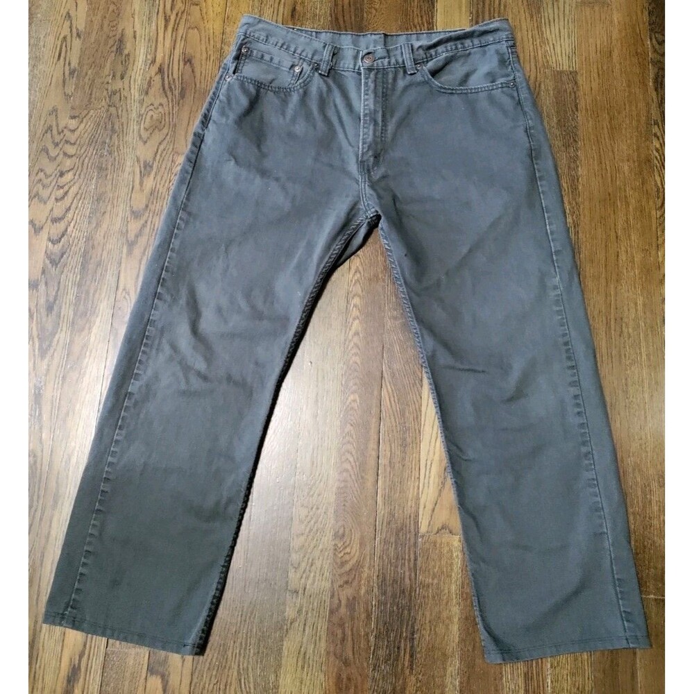 Levi's 505 Regular Fit Jeans  Men's 34x26 Straight Dark Wash Denim 100% Cotton
